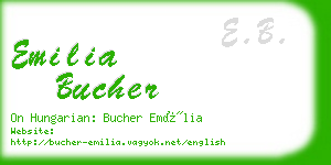 emilia bucher business card